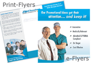 print flyers, design brochures