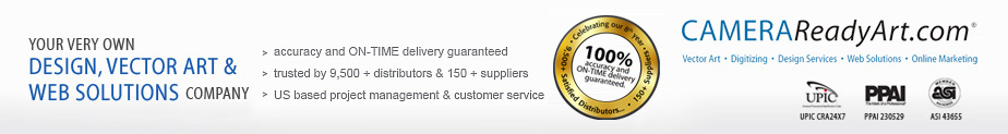 www.CameraReadyArt.com                                         your solution to an IN-HOUSE 24/7 Art Department