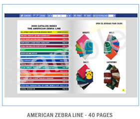 E-Catalog, Product Catalog, AMERICAN ZEBRA LINE